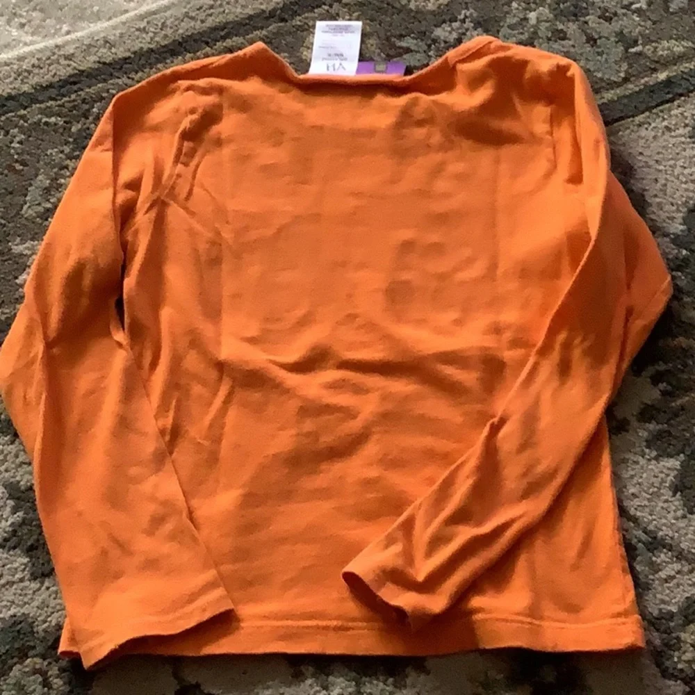 Halloween top long sleeves orange with cute for the holiday